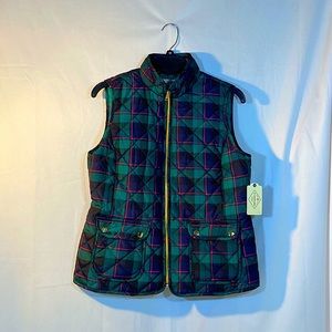 Women’s St John’s Bay Plaid Vest
